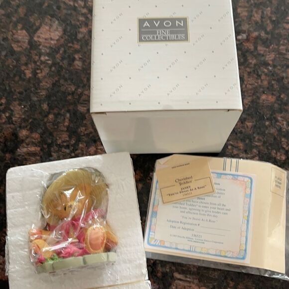 Cherished Teddies Janet You Are As Sweet As A Rose Avon Collectibles New - Picture 1 of 4